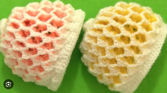 punto panal de abeja a crochet